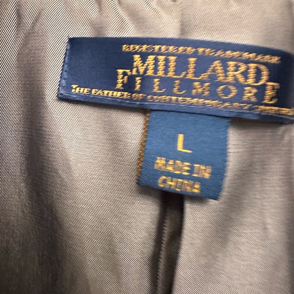 Millard Fillmore Convertible Jacket Cashmere Gray Sz L EUC - Picture 2 of 5